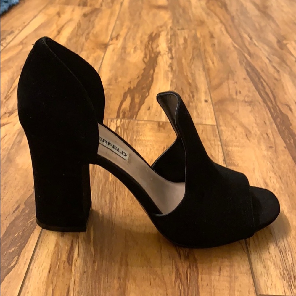 Rian Suede Block-Heel Sandals